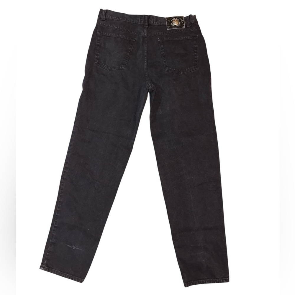 Vintage Versace Jeans Couture Black Denim Straight Leg Jeans size IT 40/56